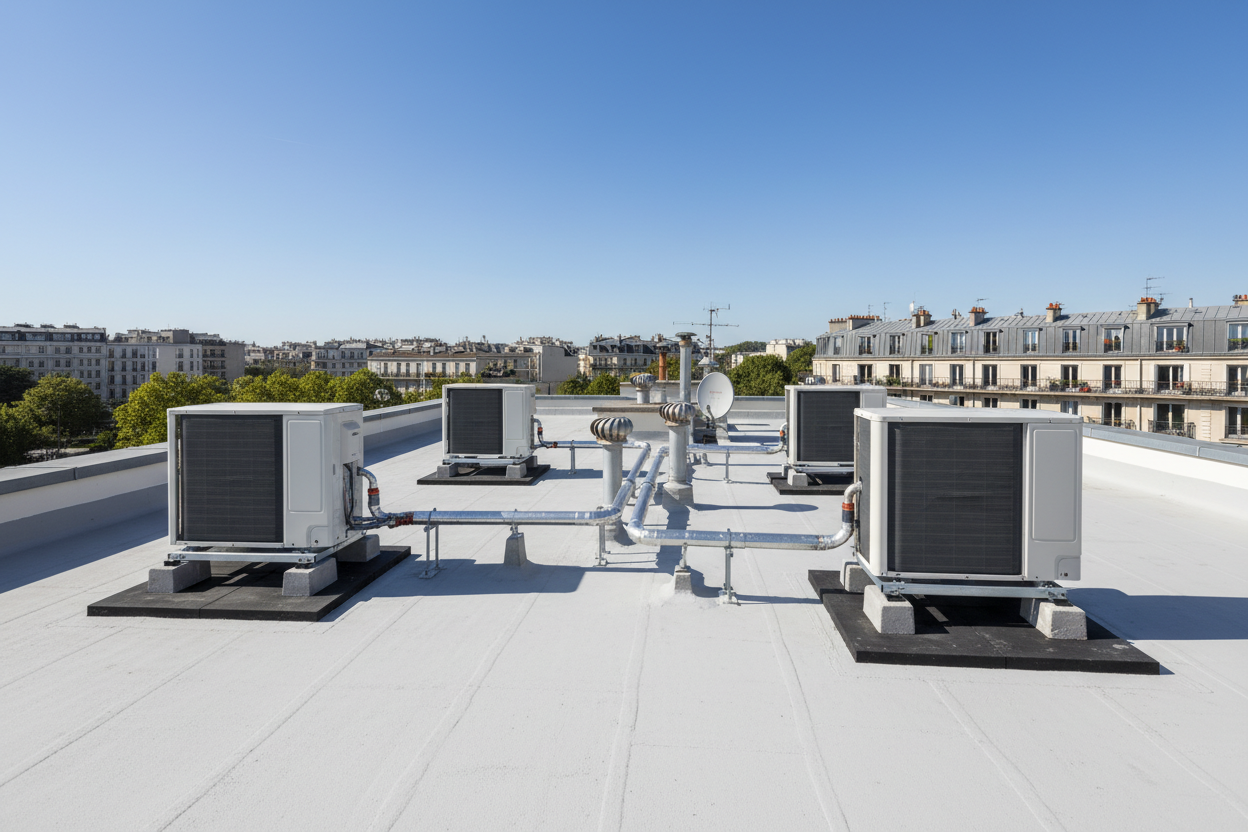 PAC sur toiture – Boulogne-Billancourt - Après